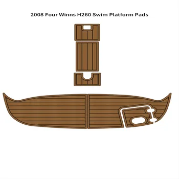 2008 г. Лодка для плавания Four Winns H260 из пены EVA с искусственным Тиковым покрытием, Коврик для пола