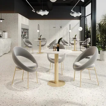 Группа деловых переговоров онлайн знаменитостей Xiaoyuan Siyi магазин чая с молоком кофейня отдел продаж офисное кресло для приема гостей