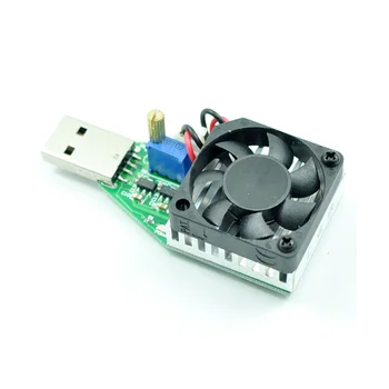 USB 15 Вт Тестер емкости разряда аккумулятора Регулируемый электронный Нагрузочный резистор 3,7-13 В Аксессуары для напряжения