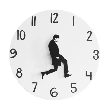 Настенные часы Ministry Of Silly Walk в стиле британской комедии, Новинка для домашнего декора, Забавные ходячие бесшумные Немой часы