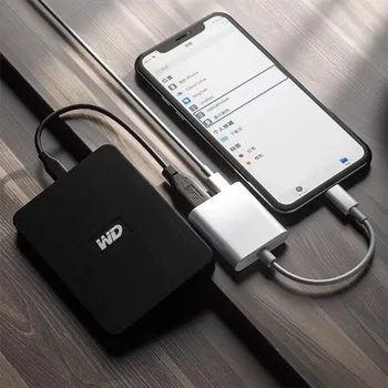 USB-адаптер для камеры с зарядным портом, портативный USB-адаптер OTG для женщин, совместимый с iPhone iPad, адаптер iPad-USB