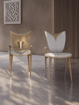 Легкая роскошная и простая современная домашняя спинка Скандинавское кресло для отдыха Кофейное кресло Гостиничное обеденное кресло