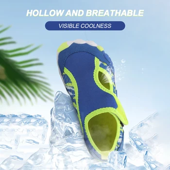 Пляжная водная обувь для плавания, нескользящая походная обувь для болотной ходьбы, Быстросохнущие кроссовки, Дышащие износостойкие товары для детей на открытом воздухе