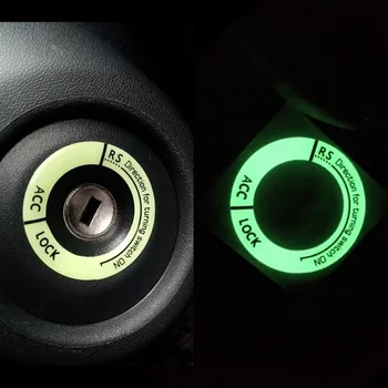 Наклейки для ключей зажигания автомобиля с ночной подсветкой для Honda CR-V CIVIC Jazz Mugen INSPIRE XR-V Fit Type R VTEC DOHC