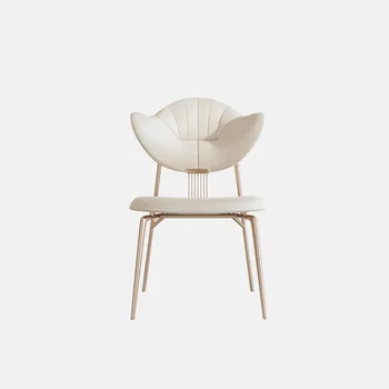 Легкое роскошное дизайнерское чайное кресло высокого класса в кремовом стиле, минималистичный современный минималистичный французский винтажный стул