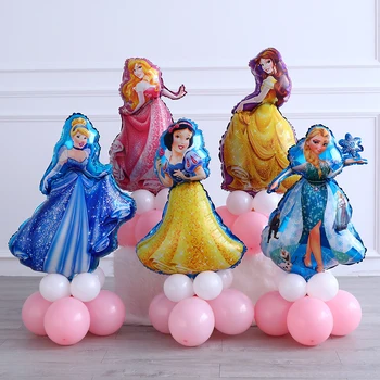 1 комплект, надувной алюминиевый шар Disney Frozen Princess для мальчиков и девочек, детский душ, Детские вечеринки по случаю дня рождения, украшения своими руками