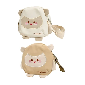 Повседневная сумка с медведем в японском стиле, сумка через плечо в японском стиле, сумка для отдыха, сумка для животных большой емкости для девочек, женская нейлоновая сумка