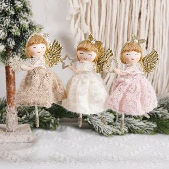 2023 Рождественский ангел Кукла Merry Navidad Рождественские украшения для дома Рождественский орнамент Рождество Натальное 2024 Новогодний домашний декор