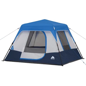 4-Местная Палатка-Каюта Мгновенного Действия со Светодиодной Подсветкой, походное оборудование для кемпинга, палатка для кемпинга на крыше