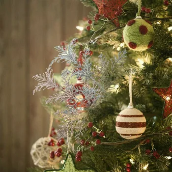Гламурная гирлянда из 5шт блестящих листьев Идеально подходит для рождественского декора, праздничных поделок, создания впечатляющей атмосферы вечеринки.