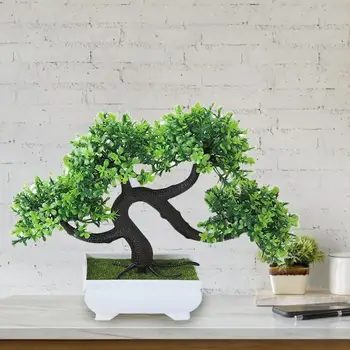 Искусственное дерево Бонсай, искусственное украшение для растений, комнатные растения в горшках Для украшения рабочего стола