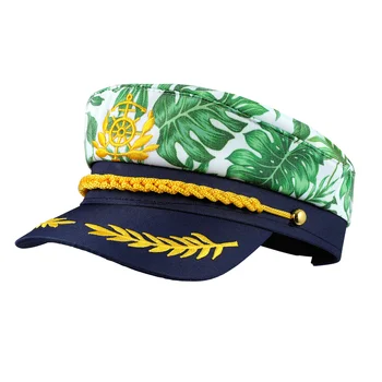 Шляпа Мужская Кепка с вышивкой морского типа, Праздничный костюм Океанского капитана, Морская Женская Пиратская