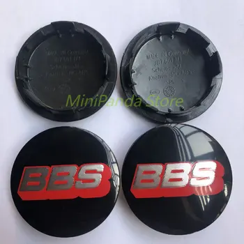 4ШТ BBS 65 мм Центральные колпачки для колес Эмблема Огненно-серебристого цвета