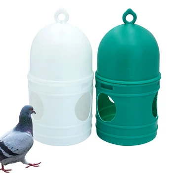Дозатор воды для голубей объемом 1 л, Поилка для птиц, Аксессуары для птичьих клеток, Аксессуары для птичьих клеток большой емкости с подвесной ручкой