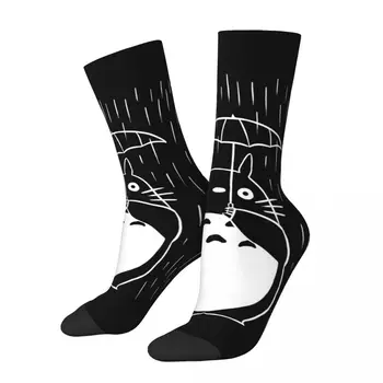 Винтажные мужские носки Totoro Ranining унисекс в стиле Харадзюку с бесшовным принтом Happy Crew в подарок