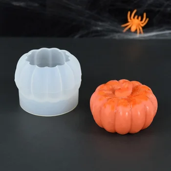 3D силиконовая форма для свечи в виде тыквы, форма для шоколадного торта ручной работы, инструменты для изготовления мыла, поделки для украшения вечеринки на Хэллоуин, подарки для рукоделия