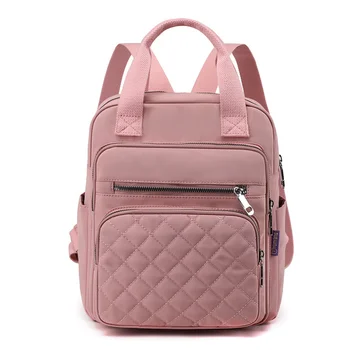 2023 Женский рюкзак, клетчатые сумки большой емкости, многофункциональная студенческая школьная сумка, водонепроницаемая противоугонная сумка для путешествий на открытом воздухе