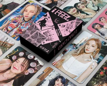 55шт Фотокарточек Kpop Idol (G) I-DLE I Feel Новый Альбом Lomo Cards GIDLE Girls I Burn Ye Shuhua Minnie Открытка Фанатам Подарок