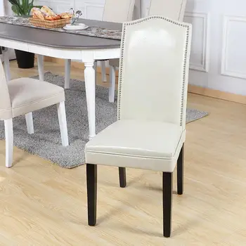 Дизайн кухни Обеденный стул Дерево Макияж спальни Обеденный стул для гостиной Мягкая кожа для кафе Eetstoelen Мебель для дома YY50DC