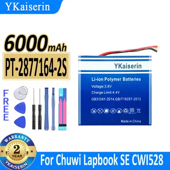 6000 мАч YKaiserin Аккумулятор PT-2877164-2S (CWI547 10 PIN) Для Chuwi Lapbook SE CWI528 CWI547 13,3 34160192P 10 PIN 7 Линий Bateria