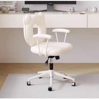 Высококачественный внешний вид компьютерного кресла с медвежьей спинкой Маникюрного кресла с двусторонним подлокотником туалетного столика с вращающимся подъемником Мебель для спальни