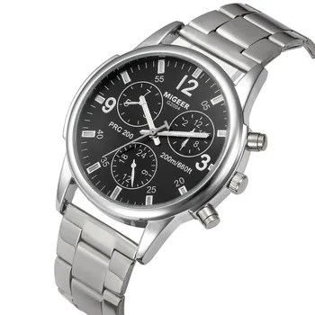 Fashion Man Crystal Stainless Steel Analog Quartz Wrist Watch Men'S Watches часы мужские наручные 2023 Reloj RelóGio Masculino
