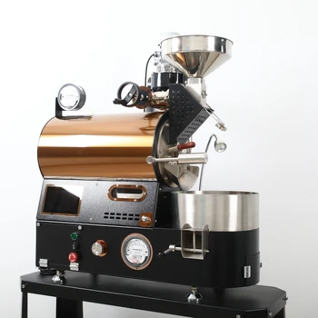 Продается полуавтоматическая машина для обжарки кофе с сенсорным экраном, газовая машина для обжарки кофе весом 1 кг, 2 кг
