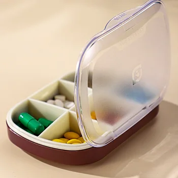 Портативная Герметичная Коробка для лекарств, Мини-упаковочная Коробка Большой емкости, Коробка для хранения таблеток, Маленький Резак для лекарств Таблетница Для Лекарств
