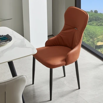 Обеденный стул для гостиной в ресторане, офисный туалетный столик, белые Современные обеденные стулья, Эргономичная мебель из искусственной кожи Sedie Cucina BL50CY