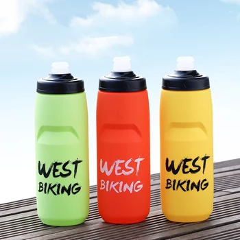 WEST BIKING Велосипедная бутылка для воды Easy Squeeze Бутылка для питья герметичная 620 мл / 750 мл для кемпинга пеших прогулок верховой езды