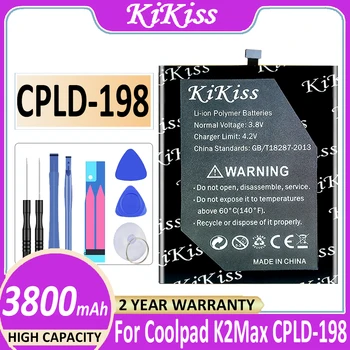 Оригинальный аккумулятор KiKiss CPLD198 CPLD 198 CPLD-198 3800 мАч для аккумуляторов Coolpad K2 Max K2Max