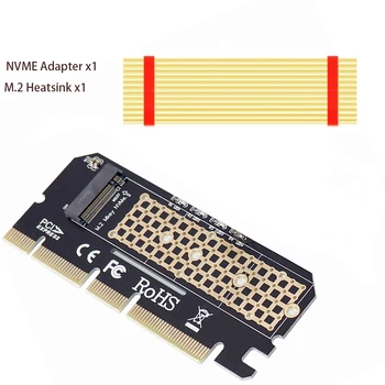 Карта Адаптера M2 NVME SSD к PCI Express 4.0 64 Гбит/с M-Key PCIe X4 К M.2 Адаптер для Настольных ПК PCI-E с Радиатором из Чистой меди