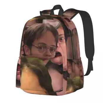 Рюкзак Дуайта Шрута, забавные рюкзаки Kawaii с принтом, студенческие Унисекс, походные дышащие школьные сумки, Красочный рюкзак