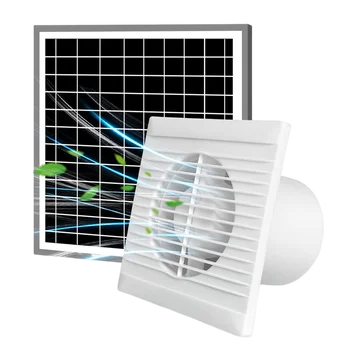 Вытяжной вентилятор на солнечной батарее, вытяжка с обратным клапаном, цепной выключатель для теплиц, домиков для домашних животных, небольших помещений