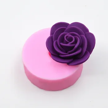 Новая 3D форма для мыла, Свадебное украшение, торт с розовой помадкой, Силиконовая форма, инструмент для выпечки шоколада и торта на день рождения, инструмент для украшения торта