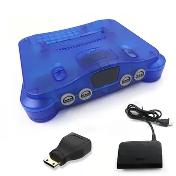 Hispeedido Clear Blue Модифицированная цифровая консоль N64, совместимая с HDMI-модулями N64 Цифровая консоль N64, совместимая с HDMI, версия NTSC /PAL