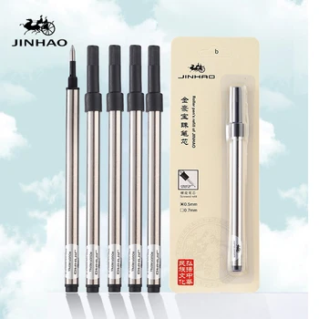 Оптовая продажа 10 шт Шариковая ручка Jinhao международного стандарта для заправки шариковых ручек 0,5 мм Черными и синими чернилами Профессиональный Аксессуар для ручек