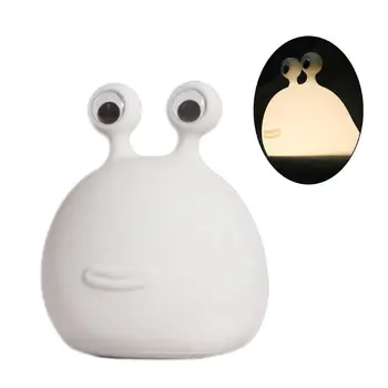 Детский ночник Slug для детей, безопасный силиконовый детский светильник с сенсорным портативным перезаряжаемым светодиодом, работающим по времени L