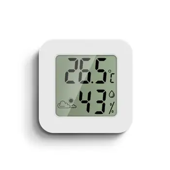 Комнатный термометр, ЖК-Цифровой Измеритель температуры, Комнатный Гигрометр, Датчик влажности, Внутренний Измеритель, Метеостанция