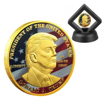 Президент Дональд Трамп 2024 года Серебряная Позолоченная Памятная монета с ОРЛОМ Президента США Дональда Дж. Трампа THE REVENGE TOUR Coins