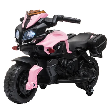 Детская игрушка для езды на электрическом мотоцикле с питанием от аккумулятора 6 В и музыкой