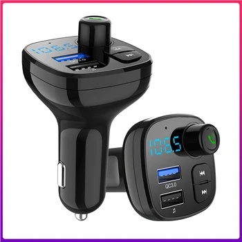 Автомобильный MP3-плеер Bluetooth 5,0 Приемник FM-Передатчик Радио Адаптер Двойной USB QC3.0 Зарядное Устройство U Диск / TF Карта Музыка Без Потерь