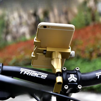 Подставка для крепления велосипедного телефона, регулируемый держатель велосипеда, вращающийся на 360 градусов Алюминиевый нескользящий кронштейн для велосипедного телефона, Аксессуары для велосипедов