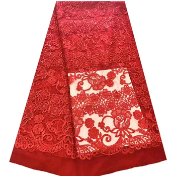 Новое сетчатое трехмерное кружевное полотно с вышивкой, высококачественное африканское ретро-модное платье Ципао