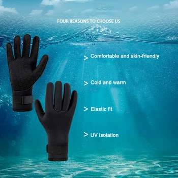 Неопреновые перчатки для подводной охоты, Портативные перчатки для подводного плавания с аквалангом, Легкие, Противоскользящие, Удобные уличные аксессуары