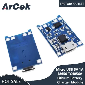 1 шт. Модуль зарядного устройства для литиевой батареи Micro USB 5V 1A 18650 TC4056A, плата для зарядки с защитой, двойные функции BMS