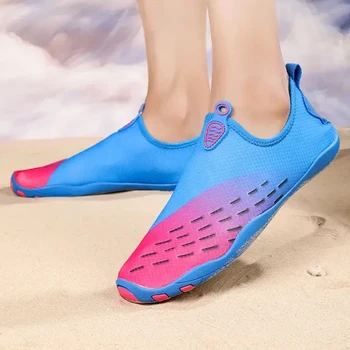 Водная обувь унисекс для плавания, Нескользящие дышащие кроссовки, Мужская Женская летняя пляжная обувь для дайвинга, обувь для плавания босиком, водная обувь