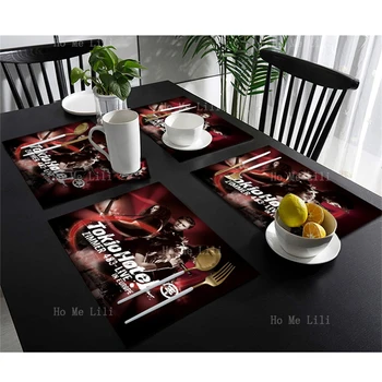 Tokio Hotel Немецкие рок-группы Kiss Rock повсюду, постеры музыкальных альбомов, салфетки из полиэстеровой ткани
