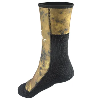 5/7 мм камуфляжные носки для подводной охоты, плавания, серфинга, нескользящие и устойчивые к царапинам пляжные носки