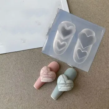 1шт. Акриловые формы для ногтей Radian Heart Love 3D, украшения для ногтей, Силиконовые формы для тиснения ногтей, товары для ногтей, аксессуары для ногтей